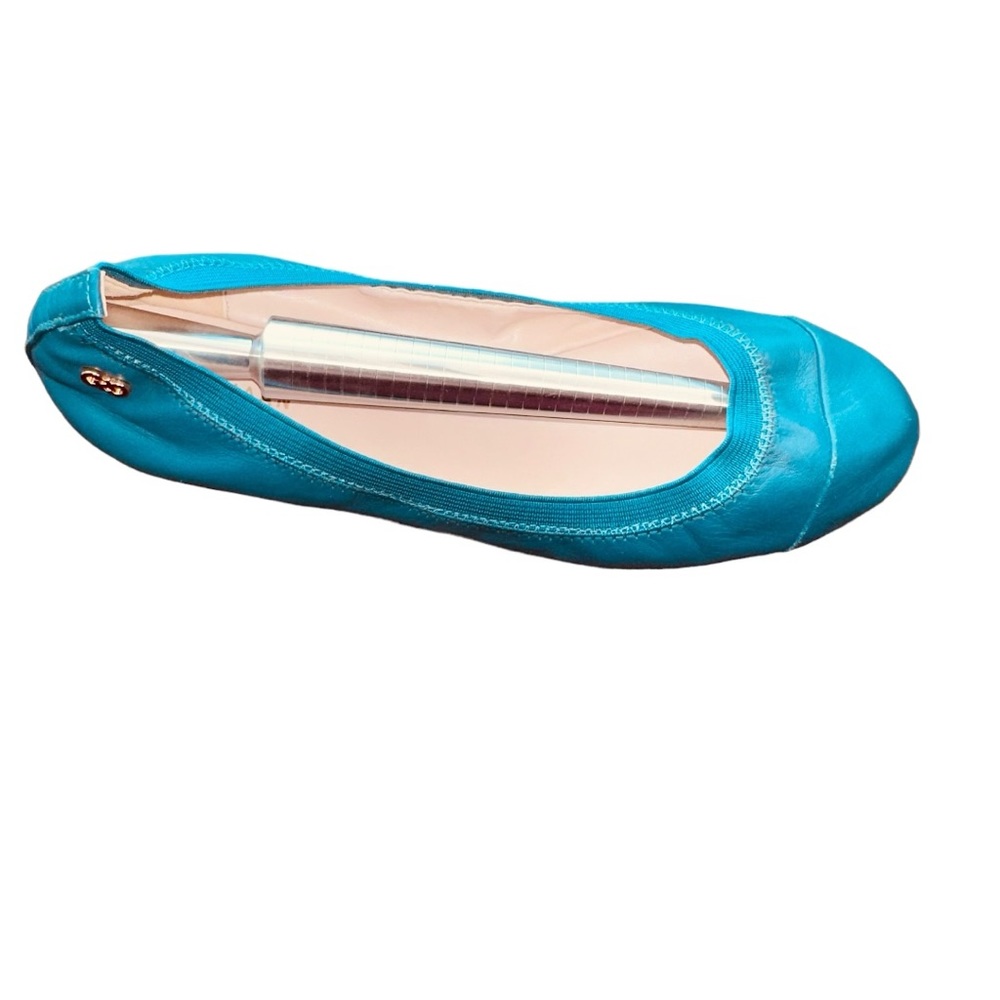 COLE HAAN - Eldridge Ballet Flats, tone on tone Teal, Size: 8 - Picture 11 of 14